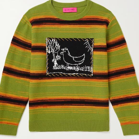 THE ELDER STATESMAN+INNER CITY ARTS: Wool/Cashmere Crew - XS - Picture 2 of 6